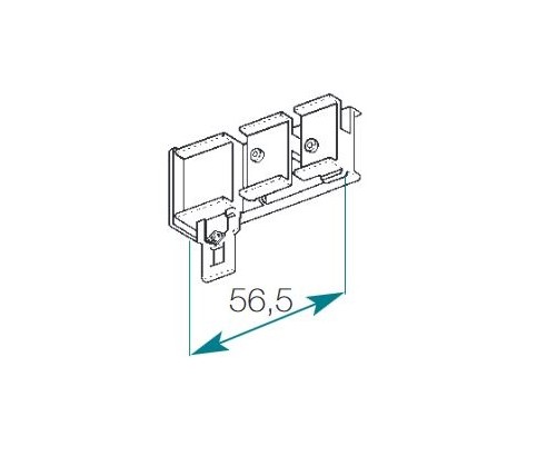 Poulie de tirage pour rail chemin de fer 24 x 16 mm Boulet