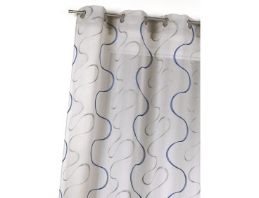 Voilage prêt à poser MARSEILLE bleu