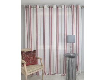 Voilage prêt à poser ANGLET borbeaux 300 x 260 cm