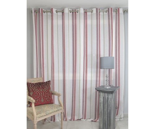 Voilage prêt à poser ANGLET borbeaux 300 x 260 cm