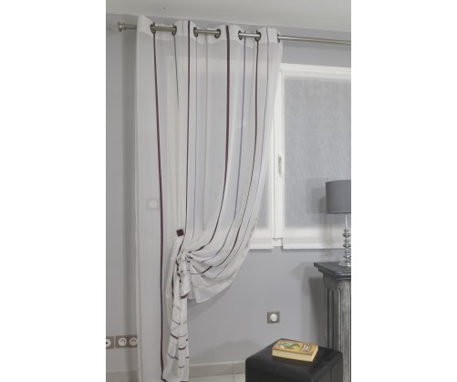 Voilage prêt à poser ORION parme 140 x 260 cm
