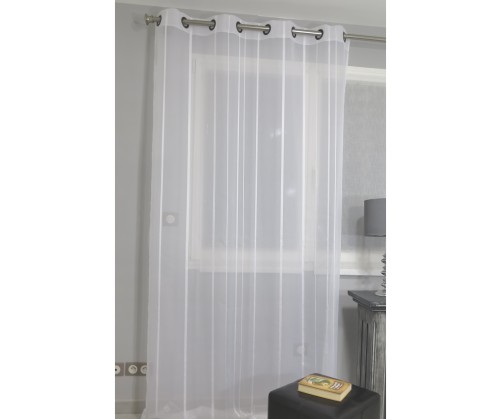 Voilage prêt à poser ORION blanc 140 x 260 cm