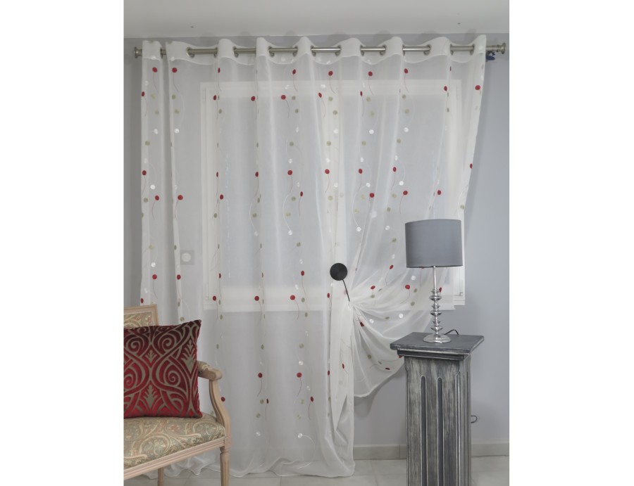 Voilage grande largeur prêt à poser TREBAS 320 x 245 cm