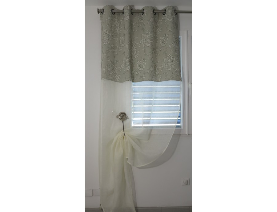 Rideaux voilage BOTANY beige 130 x 283 cm