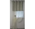 Rideaux voilage BOTANY beige 130 x 283 cm