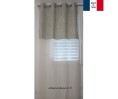 Rideaux voilage BOTANY beige 130 x 283 cm