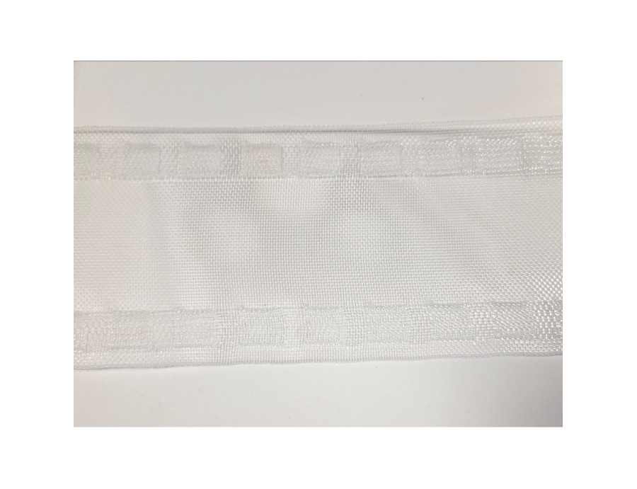 Ruban à poche transparent pour rideau vague