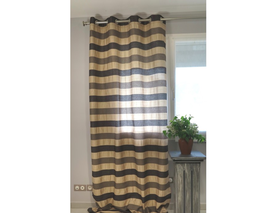 Tenture prêt à poser MEUDON chocolat 140 x 260 cm