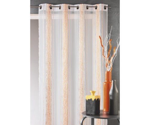 Voilage prêt à poser ALOE mandarine