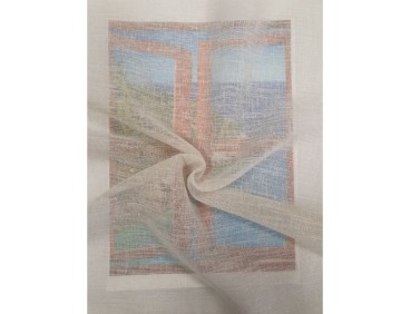 Voile au mètre en lin, couleur lin en grande hauteur 300 cm