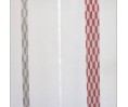 Voilage prêt à poser GAVARNIE rouge et gris 140 x 290 cm