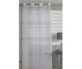Voilage prêt à poser Isaure gris 140 x 240 cm