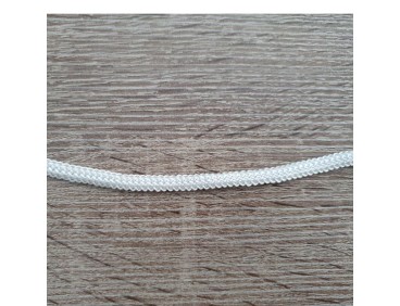 Elastique pour masque, 5mm plat couleur blanc