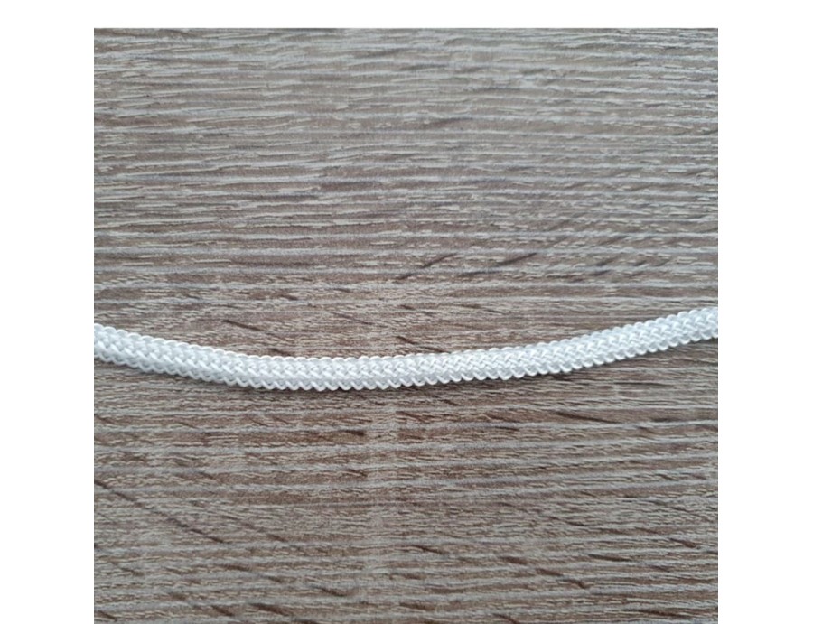 Elastique pour masque, 5mm plat couleur blanc