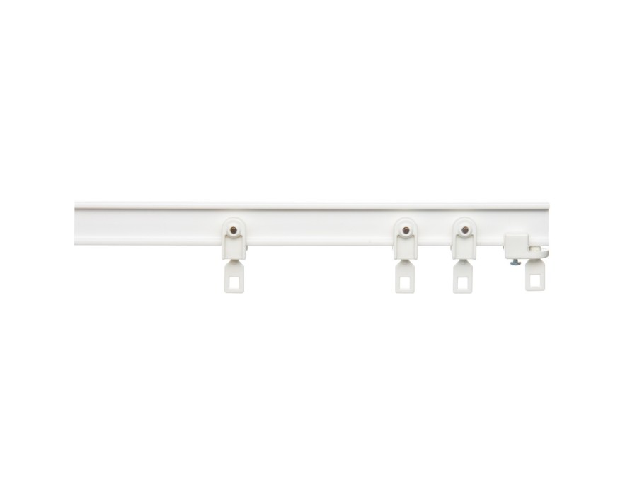 Rail cintrable en Alu 330 pour rideaux très lourd, blanc ou alu