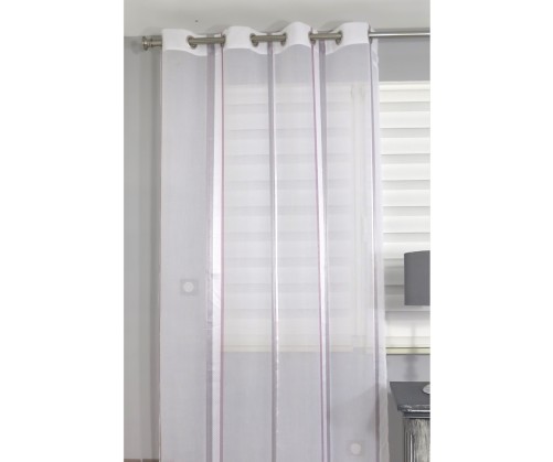 Voilage prêt à poser LEA parme 140 x 240 cm