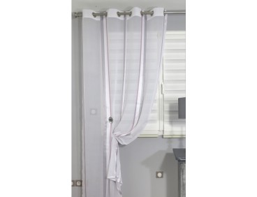 Voilage prêt à poser LEA parme 140 x 240 cm