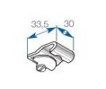 Support plafond pour rail cintrable 330 Boulet