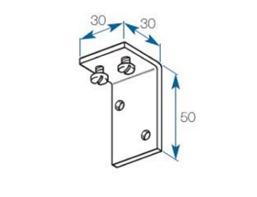 Support entre-mur pour rail cintrable 330 Boulet