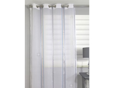 Voilage prêt à poser LEA bleu 140 x 240 cm