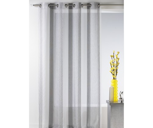 Voilage prêt à poser Noisy gris