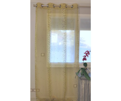 Voilage prêt à poser ANNABELLE pistache