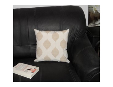 Housse de coussin Benji écru 40 x 40 cm