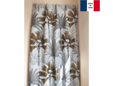 Rideaux isolant thermique GUERANDE gris pour tringle portière