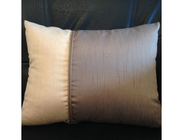 Coussin WEST taupe déhoussable 30 x 40 cm
