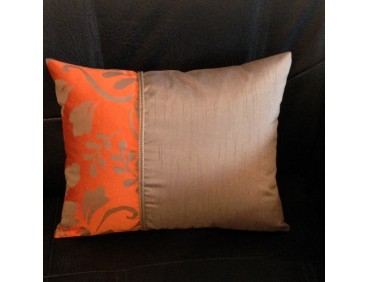 Coussin ULYSSE taupe déhoussable 30 x 40 cm