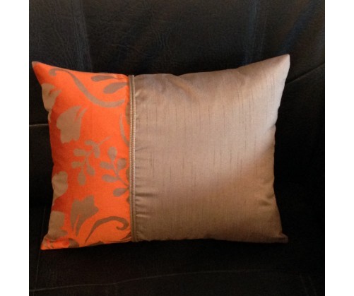 Coussin ULYSSE taupe déhoussable 30 x 40 cm