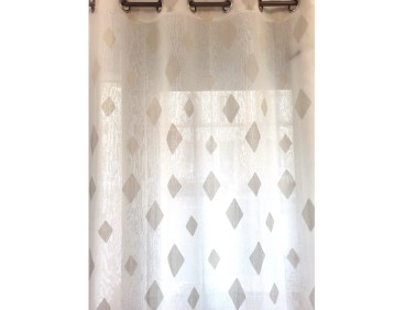 Voilage prêt à poser DIEGO naturel 240 x 260 cm