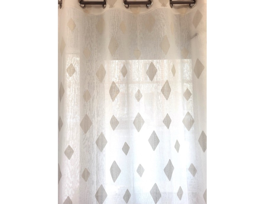 Voilage prêt à poser DIEGO naturel 240 x 260 cm