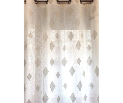 Voilage prêt à poser DIEGO naturel 240 x 260 cm