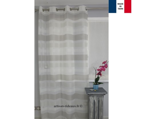 Voilage prêt à poser CAGNAC beige 140 x 243 cm