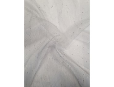 Voilage sur mesure organza argent gris (jusqu'à 290 cm de haut)