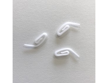 Crochet escargot pour ruban fronçeur (paquet de 10)