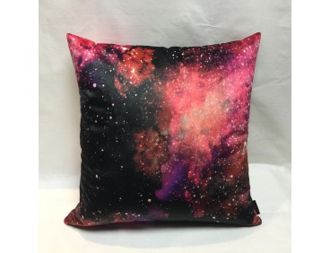 Coussin GALAXY fushia déhoussable 45 x 45 cm