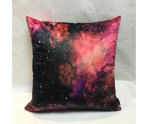 Coussin GALAXY fushia déhoussable 45 x 45 cm