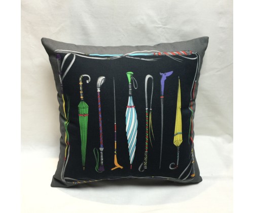 Coussin UMBRELLA gris déhoussable 45 x 45 cm