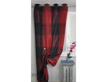 Tenture prêt à poser QUEEN rouge et noir 135 x 270 cm