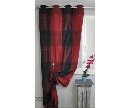 Tenture prêt à poser QUEEN rouge et noir 135 x 270 cm