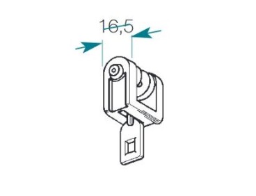 Suspendeur pour rail cintrable 330 Boulet