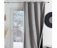 Rideau isolant thermique et phonique KONFOR gris perle 140 x 260 cm