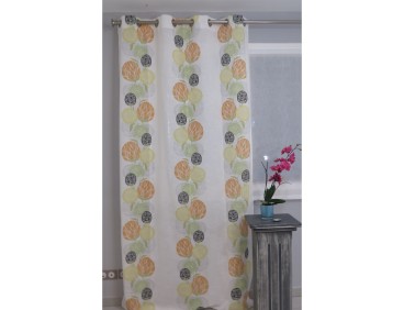 Voilage prêt à poser MIRAMONT orange 140 x 245 cm