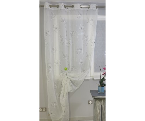 Voilage prêt à poser MURATO chocolat 140 x 260 cm