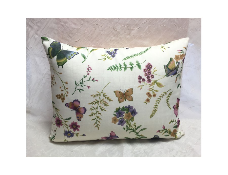 Housse de coussin fleurs 40 x 50 cm