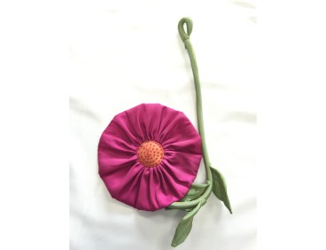 Embrasse col de cygne POMPADOUR fushia