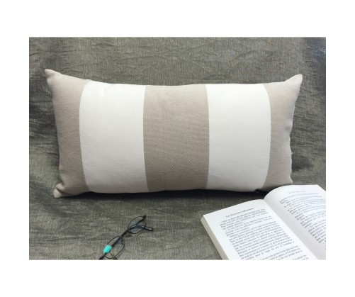 Coussin LYDIE beige déhoussable 30 x 60 cm