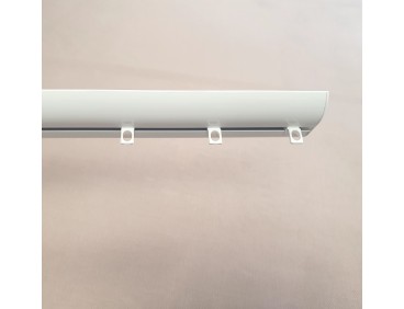 Rail extra plat blanc 1,5 cm de hauteur